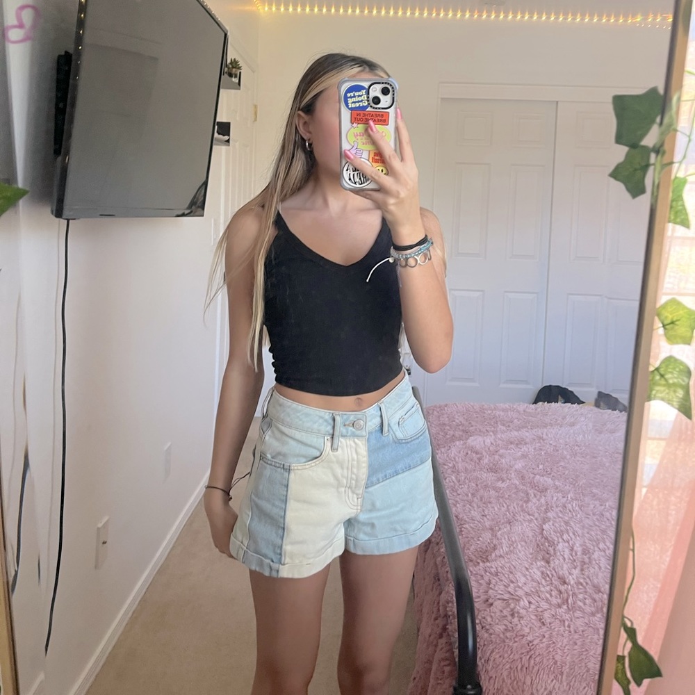 pacsun patchy mom shorts